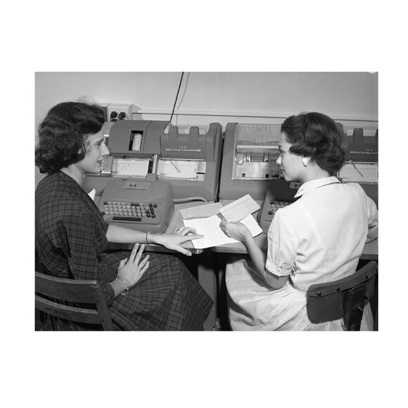 Keypunch IBM Punch Card Unpunched, Vintage (10 cards) - Picture 4 of 6